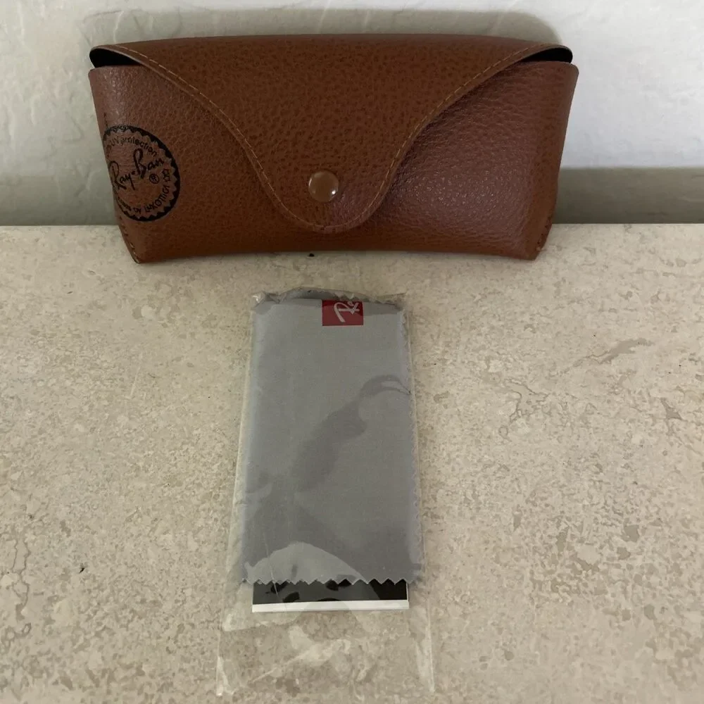 Ray Ban Universal Brown Soft Case for Sunglasses & Eyeglasses with Cloth